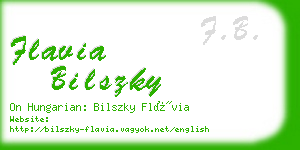 flavia bilszky business card